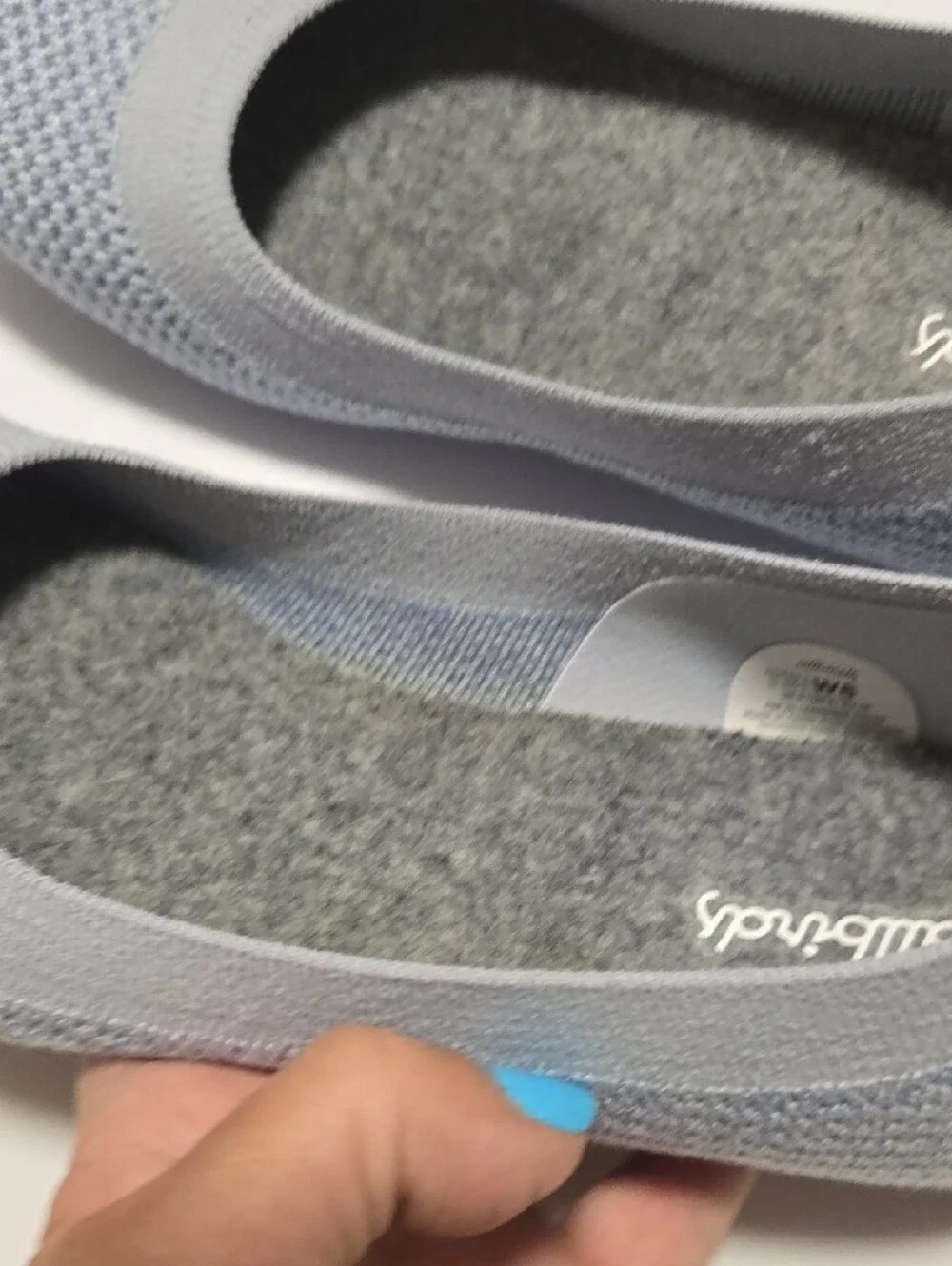 Allbirds Tree Breezers Light Blue Knit Ballet Flats Size 8